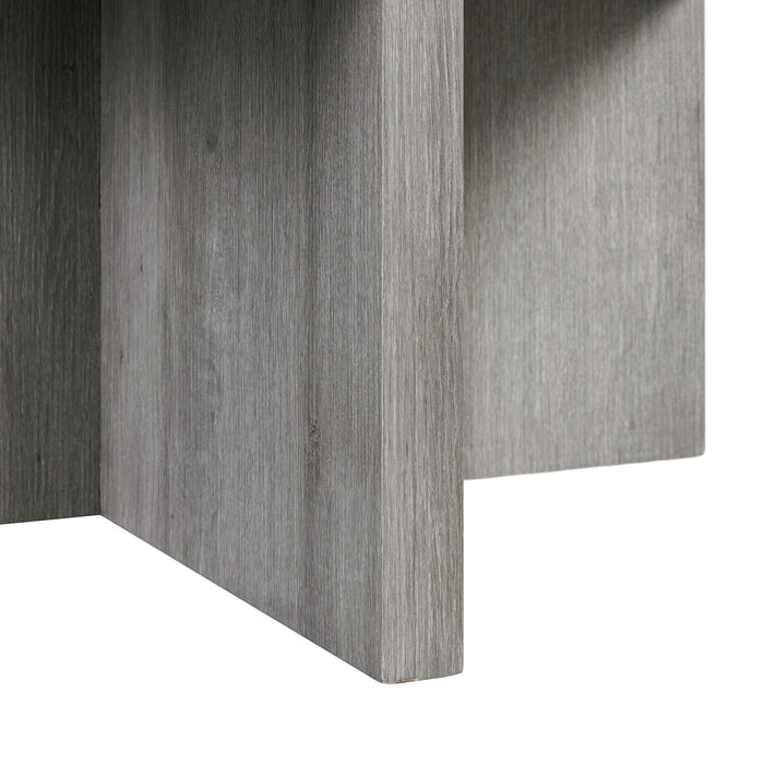 Uster Coffee Table W/Four storage Stools Grey - In Home Furniture (San Antonio, TX)