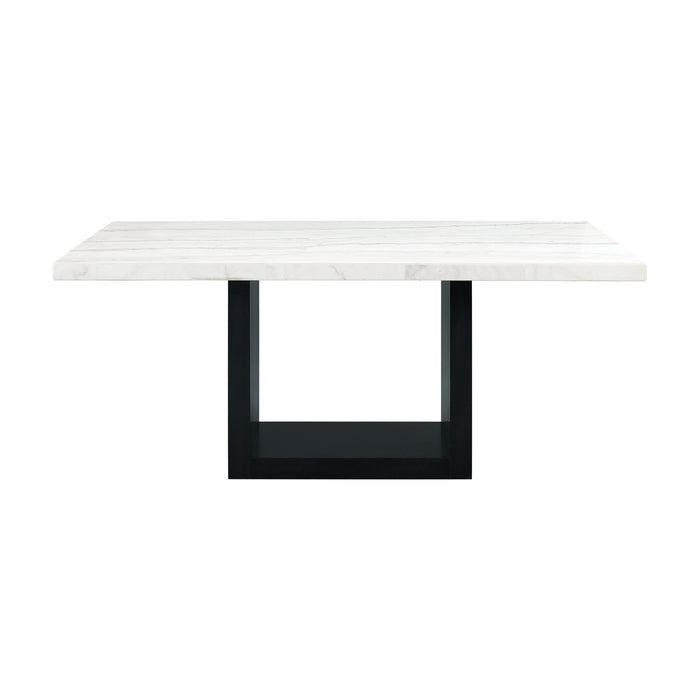 Valentino White Dining Table - In Home Furniture (San Antonio, TX)