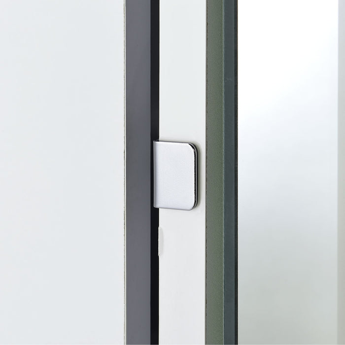 Vancouver Floor Mirror With Storage in White