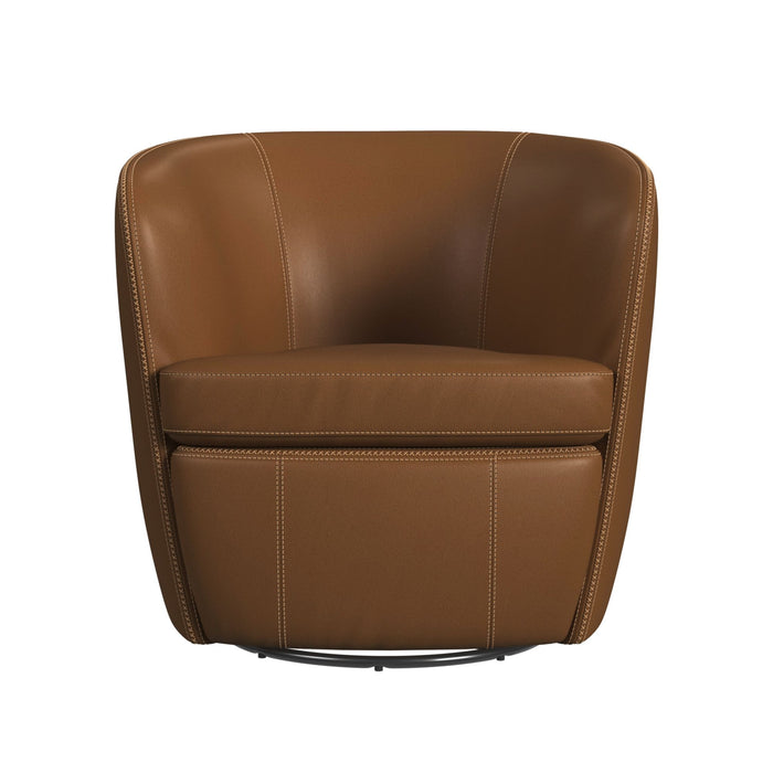 Vito Swivel Chair in Pebble Tan - In Home Furniture (San Antonio, TX)
