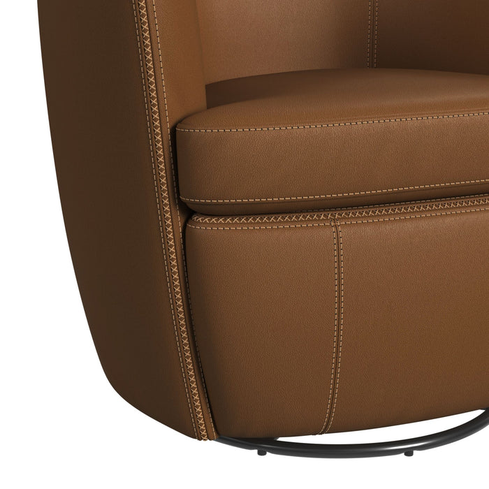 Vito Swivel Chair in Pebble Tan - In Home Furniture (San Antonio, TX)