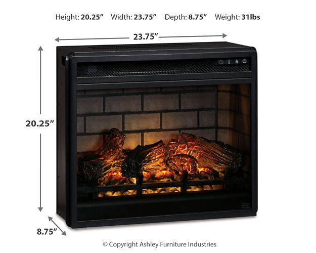 Entertainment Accessories Electric Infrared Fireplace Insert - In Home Furniture (San Antonio, TX)