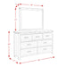Wade 7-Drawer Dresser & Mirror Set - In Home Furniture (San Antonio, TX)