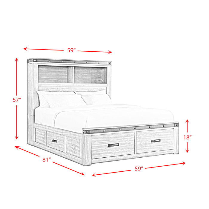 Wade Youth Platform Storage Bed - In Home Furniture (San Antonio, TX)