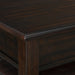 Wagner Rectangular Lift-Top Coffee Table w/ Casters in Cherry - In Home Furniture (San Antonio, TX)