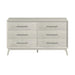 Westland 6-Drawer Dresser in Almond - In Home Furniture (San Antonio, TX)