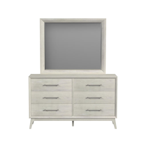 Westland Dresser and Mirror Set in Almond - In Home Furniture (San Antonio, TX)