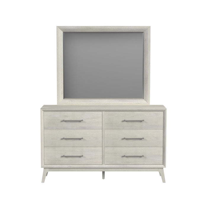 Westland Dresser and Mirror Set in Almond - In Home Furniture (San Antonio, TX)