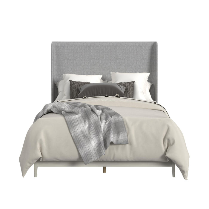 Westland UPH Bed with Grey Fabric - In Home Furniture (San Antonio, TX)