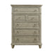 Whit-Ash 5-Drawer Chest in Light Grey - In Home Furniture (San Antonio, TX)