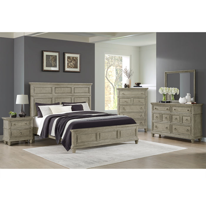 Whit-Ash 5-Drawer Chest in Light Grey - In Home Furniture (San Antonio, TX)