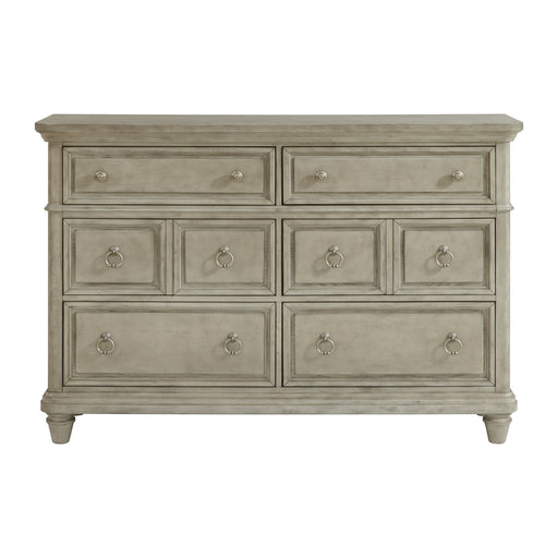 Whit-Ash 6-Drawer Dresser in Light Grey - In Home Furniture (San Antonio, TX)