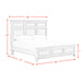 Whit-Ash Panel Bedroom Set with Door Chest - In Home Furniture (San Antonio, TX)