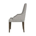 Yellowstone Dining Host Chair with Grey Fabric in Medium Brown (2 Per Carton) - In Home Furniture (San Antonio, TX)