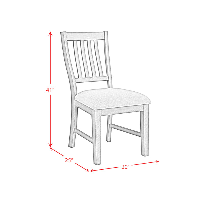 Yellowstone Standard Height Dining Set in Medium Brown-Table and Four Chairs - In Home Furniture (San Antonio, TX)