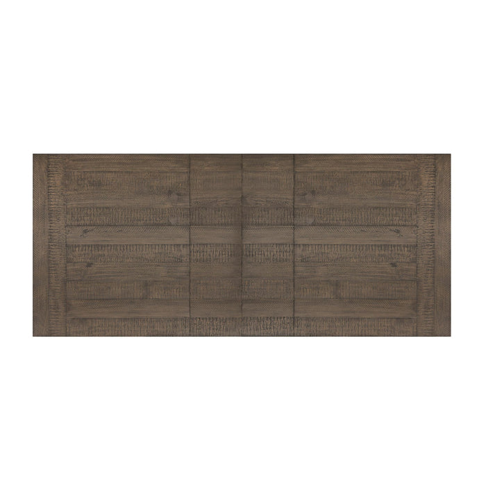 Yellowstone Dining Table with 2x12" Leaves in Medium Brown - In Home Furniture (San Antonio, TX)