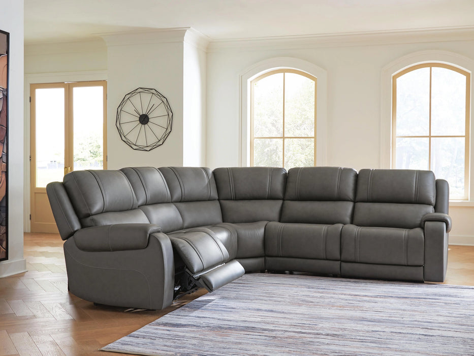 5Z - Pittson Power Reclining Sectional - In Home Furniture (San Antonio, TX)