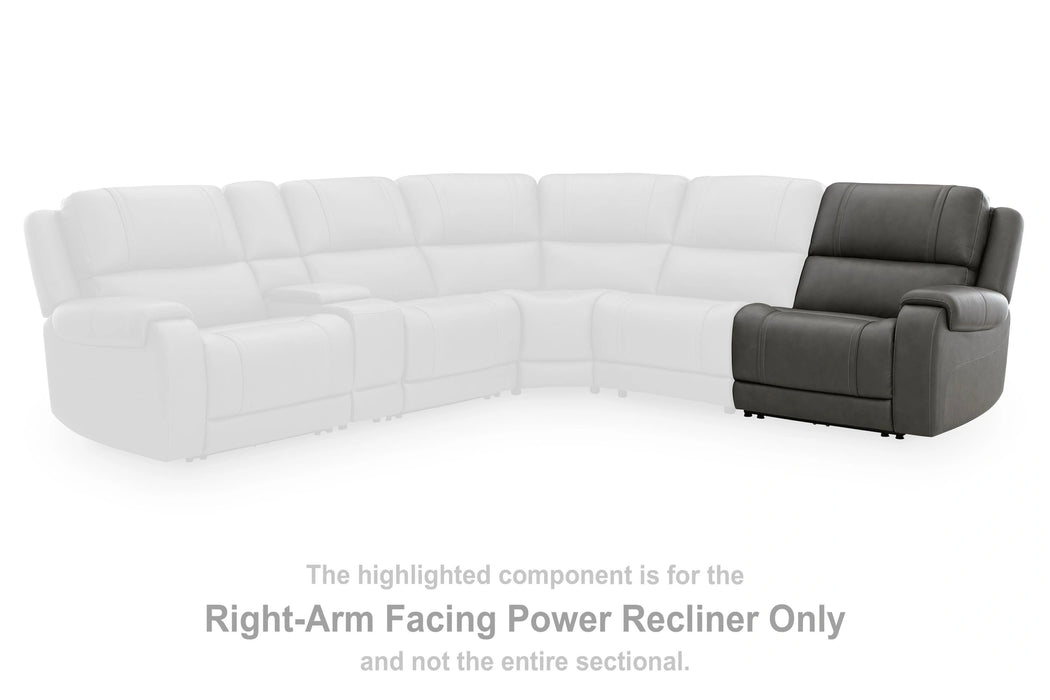 5Z - Pittson Power Reclining Sectional - In Home Furniture (San Antonio, TX)