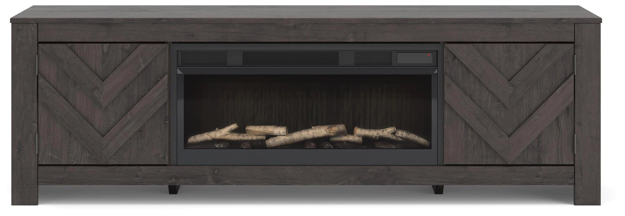 Cayboni 71" TV Stand with Electric Fireplace - In Home Furniture (San Antonio, TX)