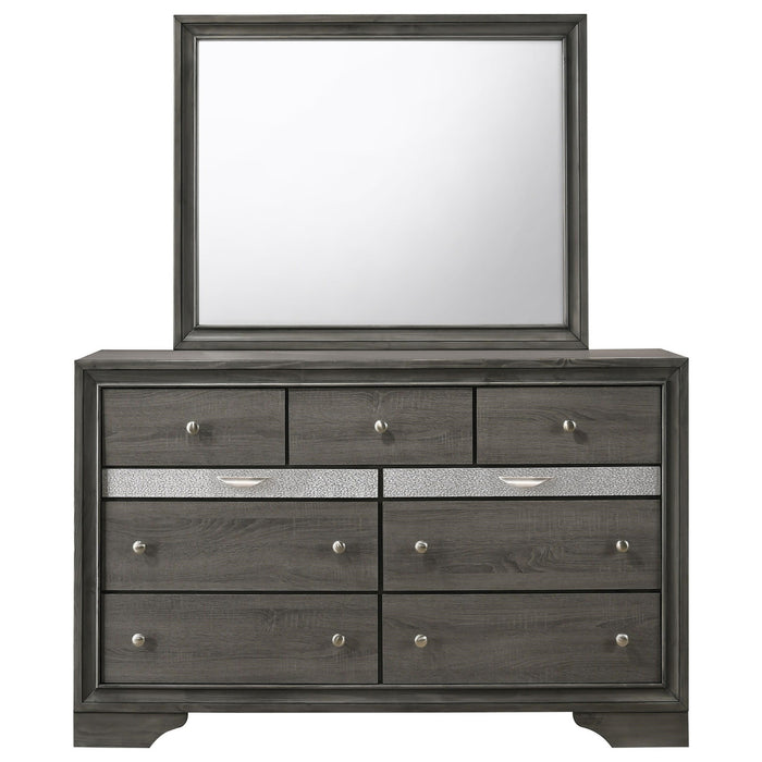 Crown Mark Regata Dresser in Grey