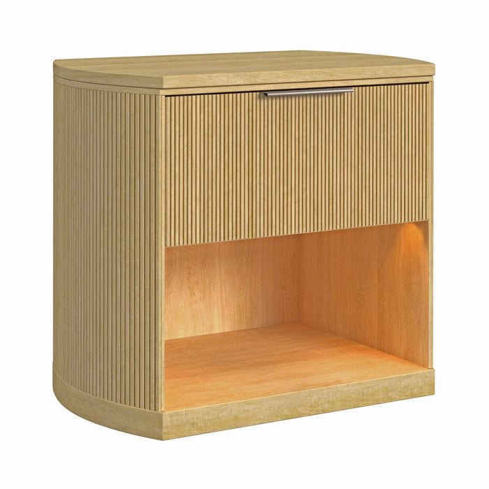 Sylvie UPH Bedroom Set with 2 Nightstands