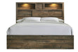 Elements International Bailey King Music Bed in Warm Walnut BY520KB image