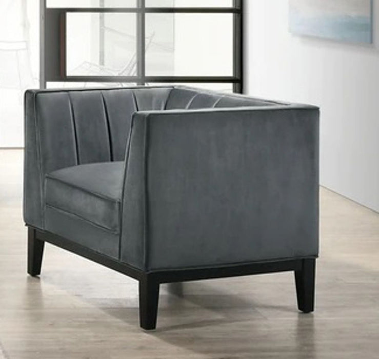 Elements International Calais Chair in Light Grey image