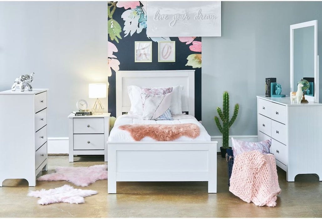 Elements International Catalina Youth Mirror in White