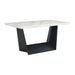 Elements International Beckley Counter Height Table in WhiteC image