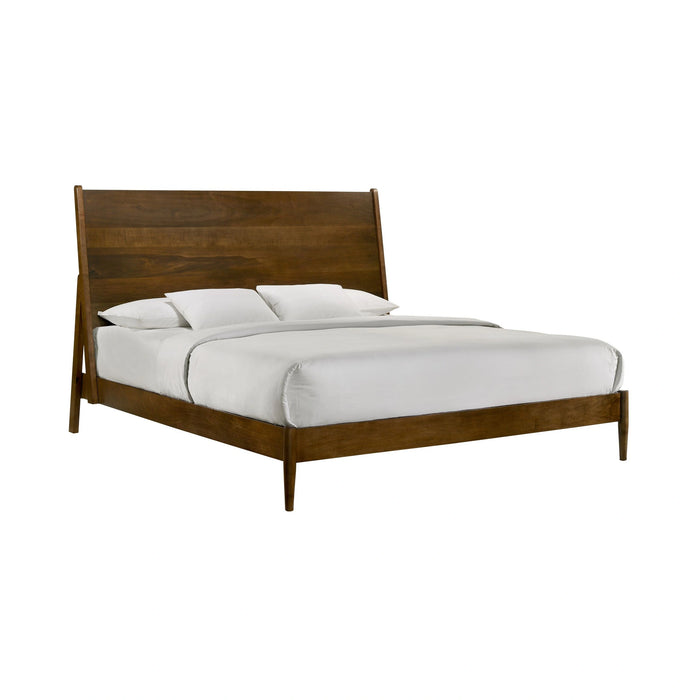 Malibu Panel Bed in Walnut