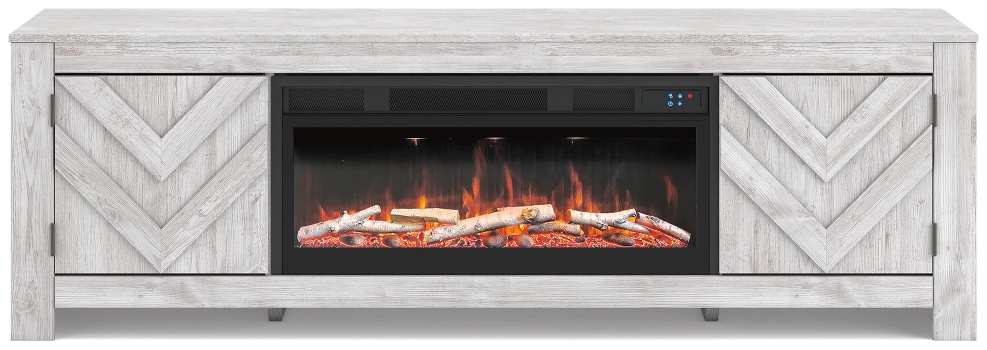 Cayboni 71" TV Stand with Electric Fireplace - In Home Furniture (San Antonio, TX)