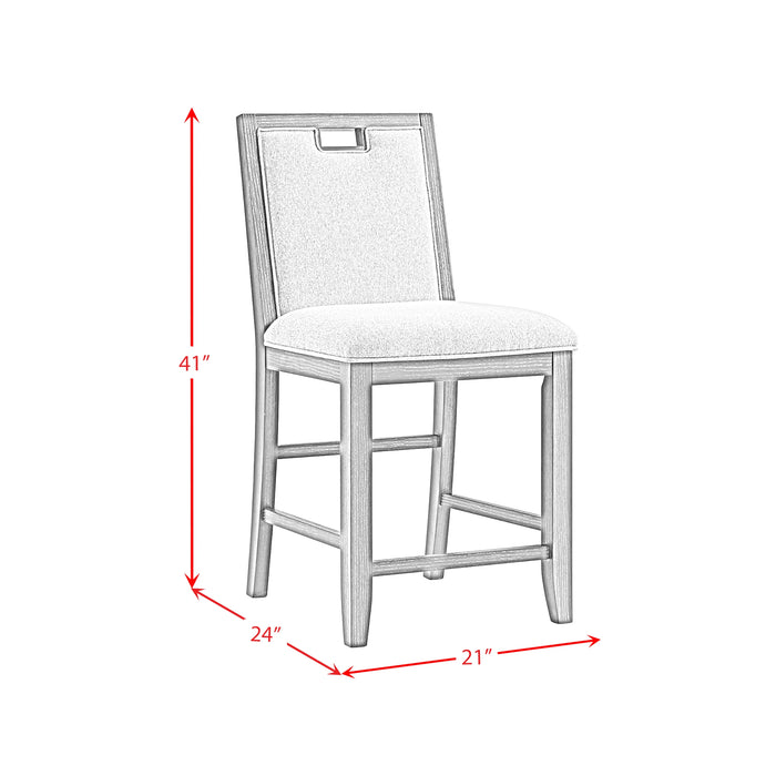 Elodie Counter Height Dining Set in Charcoal