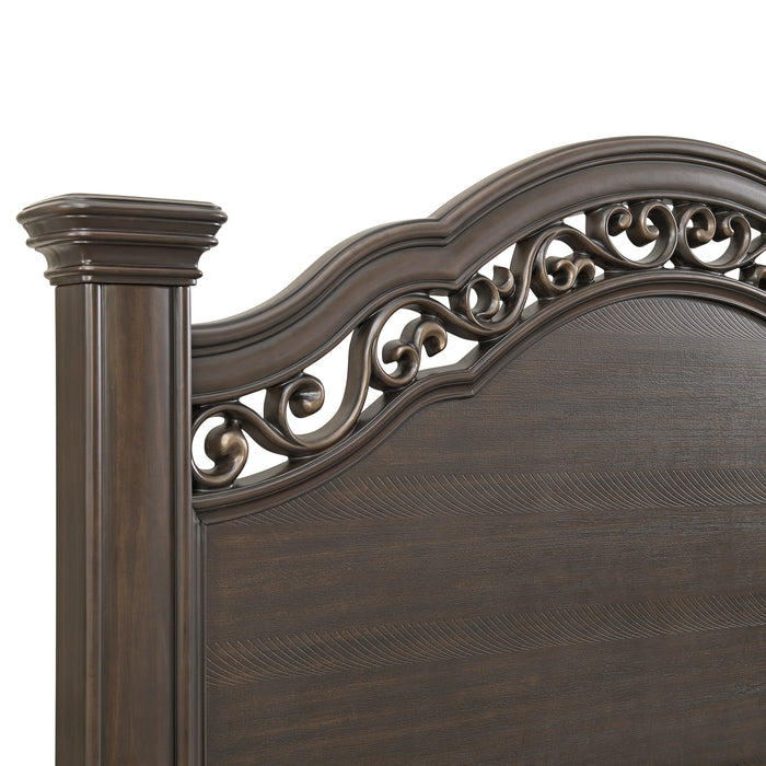 Brunswick Panel Bed in Mahogany