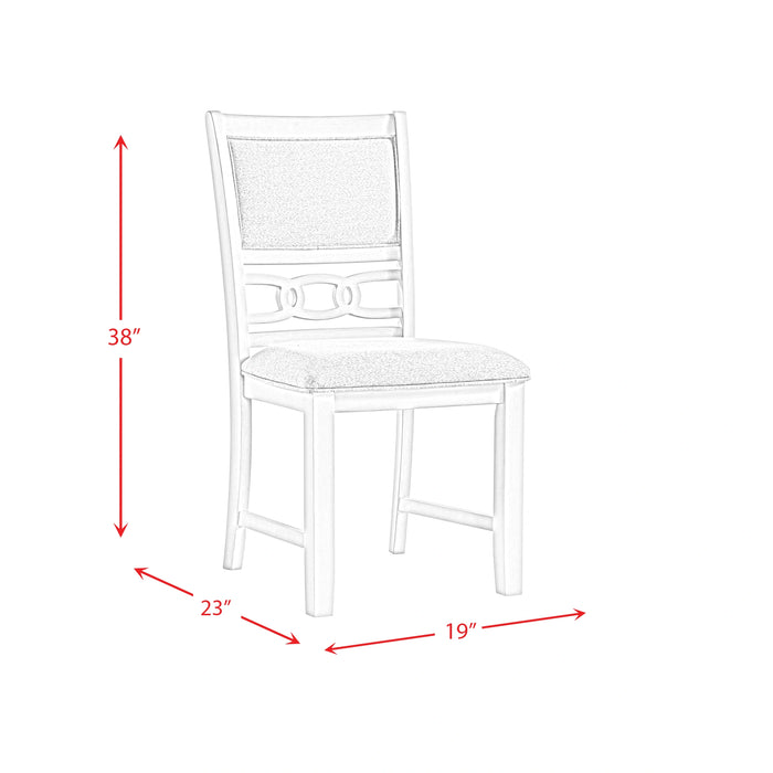 Amherst Dining Side Chair W/Fabric Cushion Side Stretcher Grey Finish (2 Per Pack)