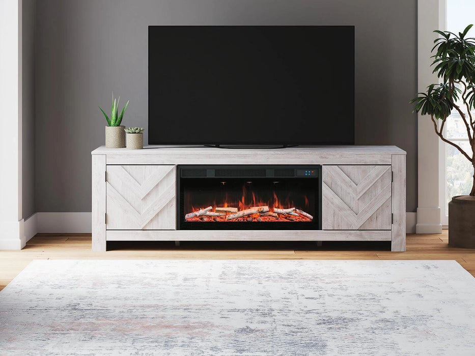 Cayboni 71" TV Stand with Electric Fireplace - In Home Furniture (San Antonio, TX)