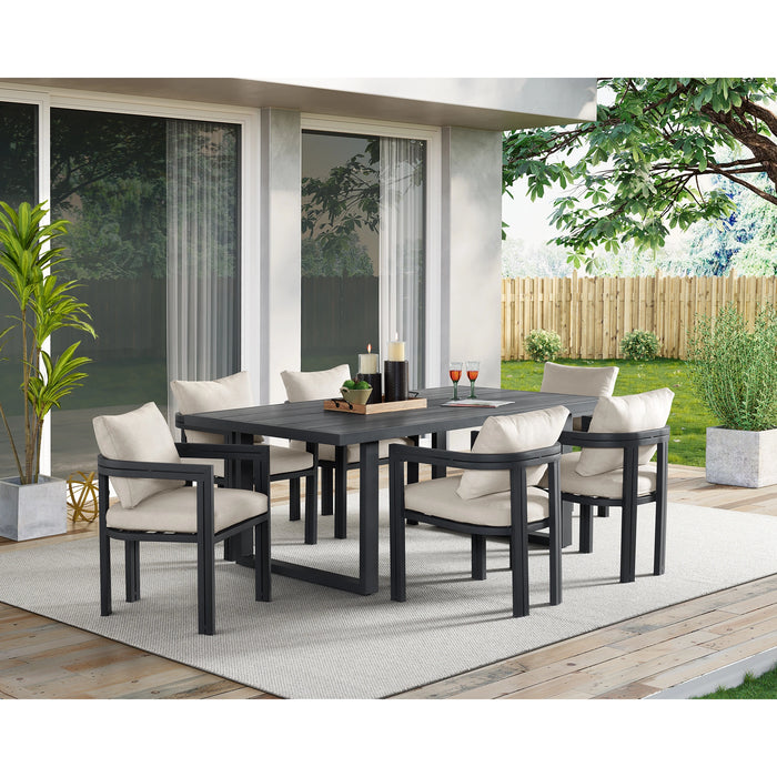 Playa Dining Set in Dark Grey