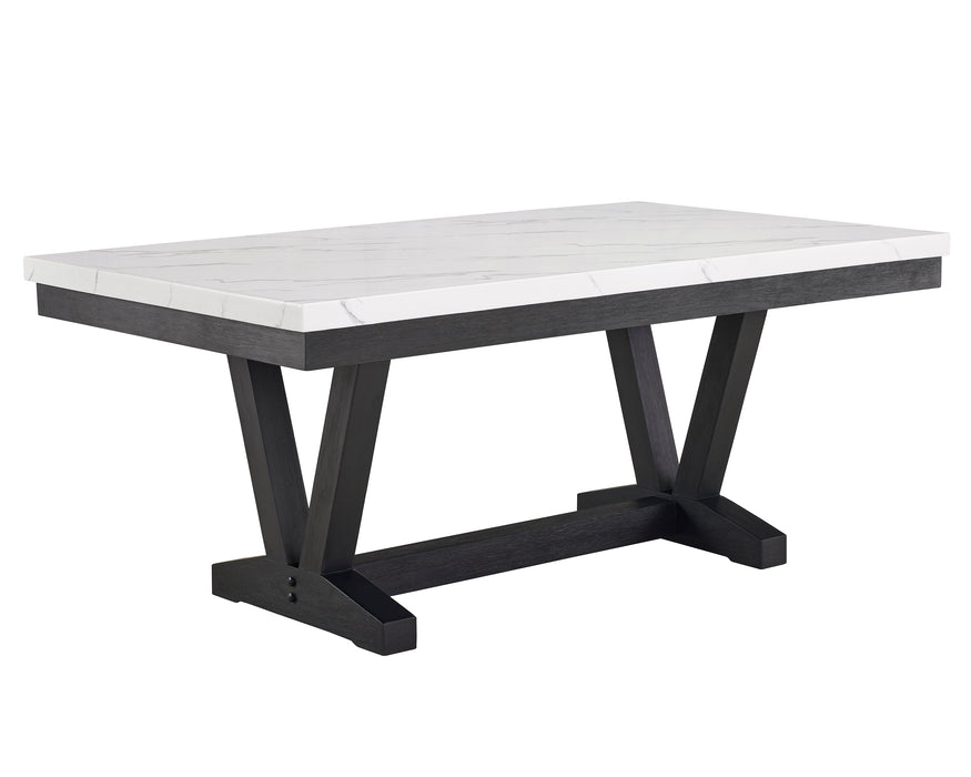 VANCE FAUX MARBLE DINING TABLE