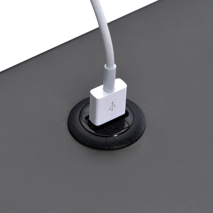 Ember Nightstand (C-1094) GREY NIGHTSTAND W/ USB