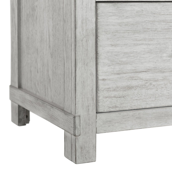 Scott Platform Storage Bedroom Set White Finish