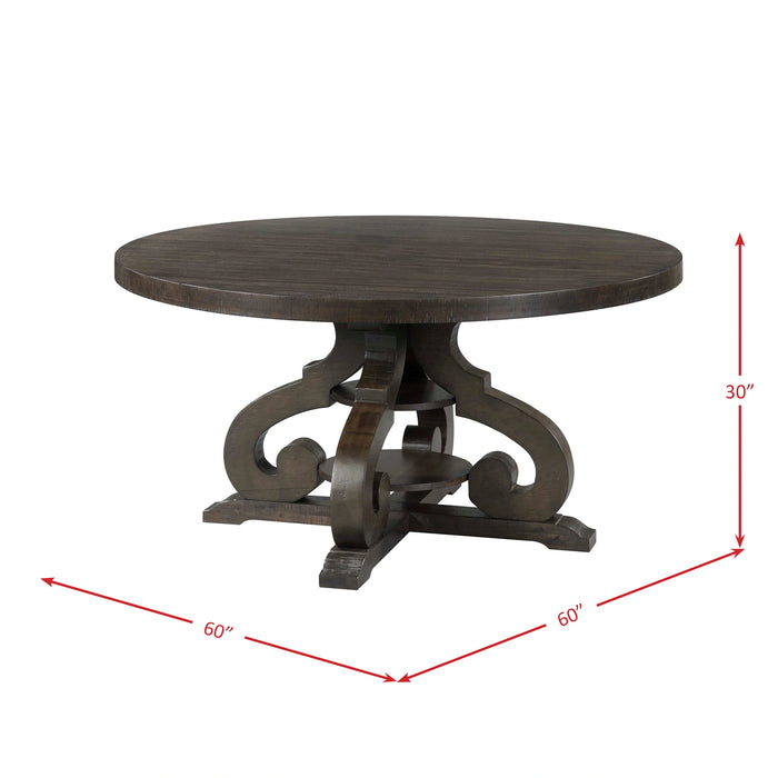 Stone Round Dining Table W/PU Base