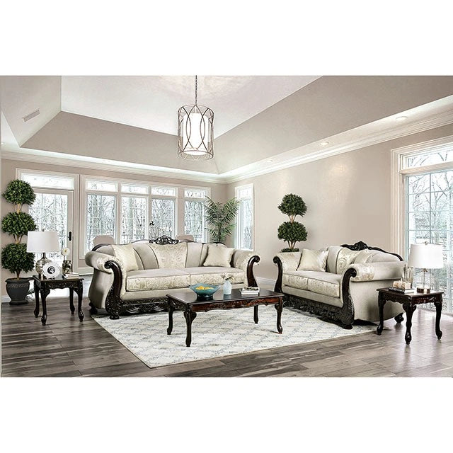 Newdale Ivory Love Seat - In Home Furniture (San Antonio, TX)