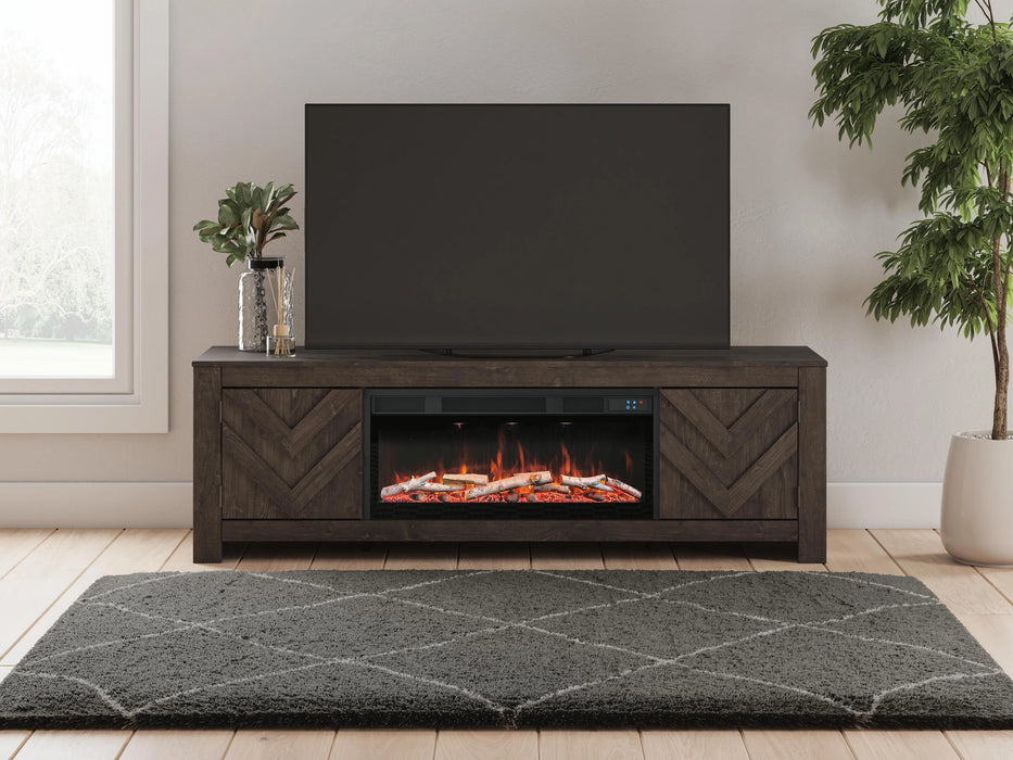 Cayboni 71" TV Stand with Electric Fireplace - In Home Furniture (San Antonio, TX)