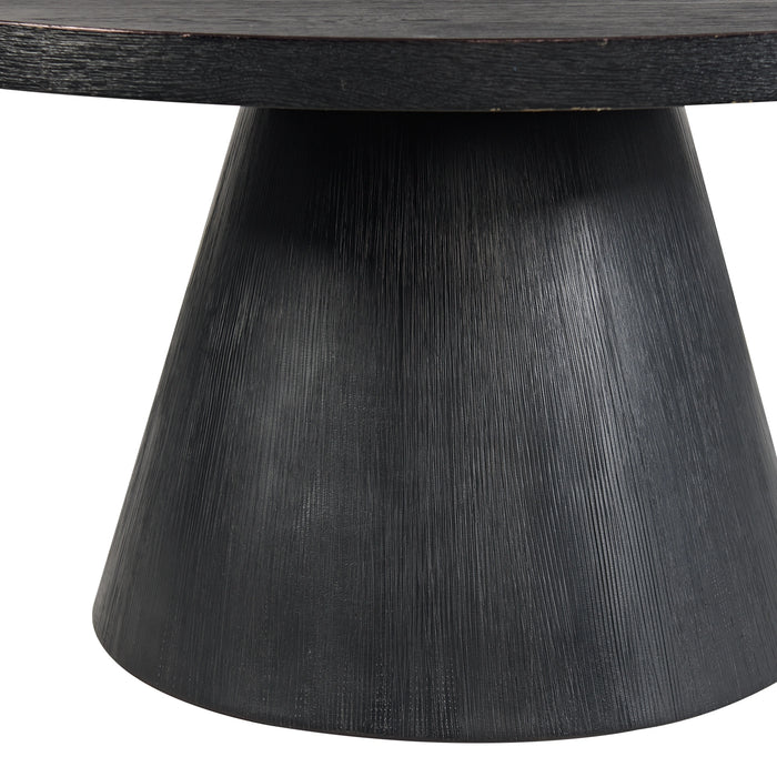 Portland 2PC Occasional Table Set in Black-Coffee Table & End Table