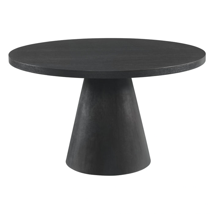 Portland Standard Height Dining Set in Black-Rectangular Table and Four Chairs
