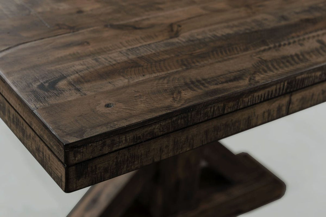 Elements International Finn Rectangular Dining Table in WalnutC