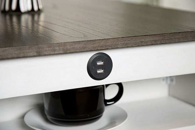 Lescles 3 Pc Counter Ht Set (1 Table + 2 Chairs) - In Home Furniture (San Antonio, TX)