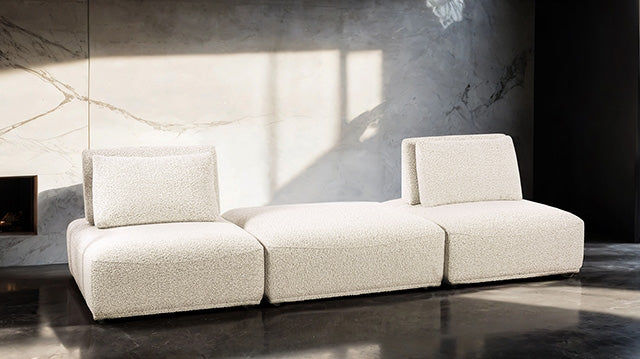 Stavanger 2-Seater w/ Square Ottoman - In Home Furniture (San Antonio, TX)