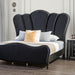 Melodi Parc E.King & Queen Bed Black & Silver - In Home Furniture (San Antonio, TX)