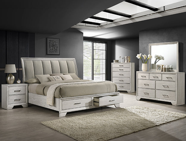 Jaymes Nightstand White Mist