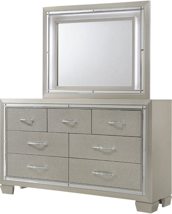 Elements International Platinum Dresser in Golden Champagne